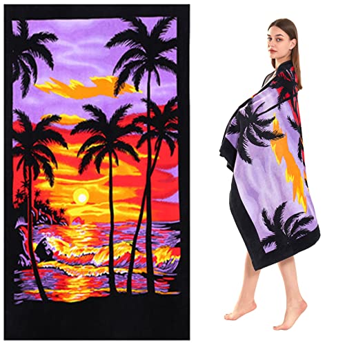 Chavish Oversized Beach Towel Cotton, Extra Large 40'X70' Thick Pool Towel High Absorbent, XL Soft Plush Beach Towels for Adults Mens Women