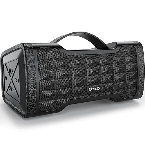 Oraolo Bluetooth Speaker Loud Upgrade 40W Wireless Portable Large Speaker Stereo Sound, IPX6 Waterproof,Support USB/AUX Input, Built-in Mic for Home Party Outdoor
