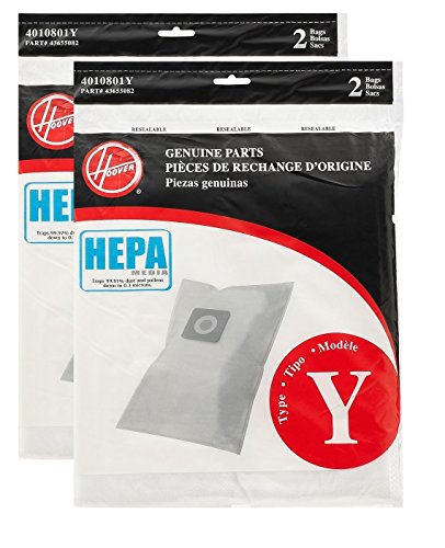 Hoover Type Y HEPA Filter Bag, Set of 4 Bags