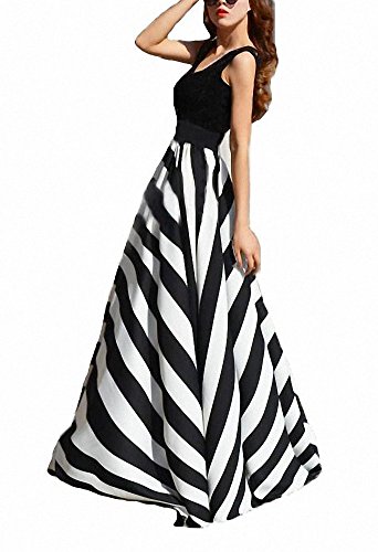 Afibi Women Chiffon Mopping Floor Length Big Hem Solid Beach High-Waist Maxi Skirt (Medium, Black)