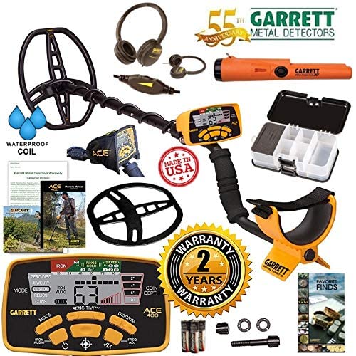 Garrett ACE 400 55-Year Anniversary Special Metal Detector Bundle with Pro Pointer at