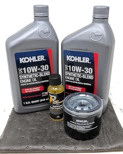 Kohler Genuine 12 050 01-S Oil Change Kit w/Oil pad 10W-30 Oil and Fuel Treatment