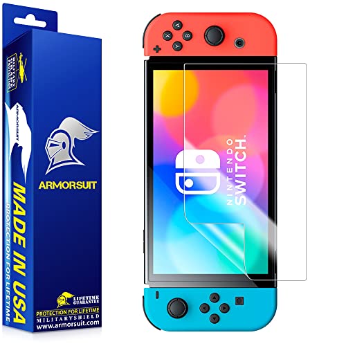 ArmorSuit (2 Pack) Screen Protector for Nintendo Switch OLED 2021 Max Coverage Anti-Bubble HD Clear MilitaryShield Film