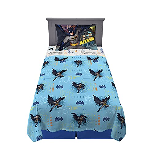 Franco Kids Bedding Super Soft Microfiber Sheet Set, Twin, Batman