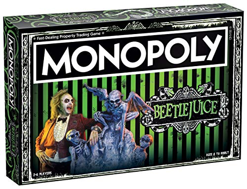 Monopoly Beetlejuice Board Game | Based on The 80’s Fantasy Film Beetlejuice | Officially Licensed Beetlejuice Merchandise | Themed Classic Monopoly Game