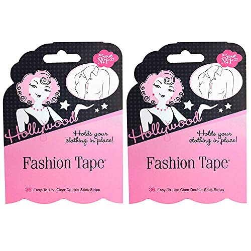 Hollywood Fashion Secrets Fashion Tape Flat Pack, 36 Strips, 2-Packs