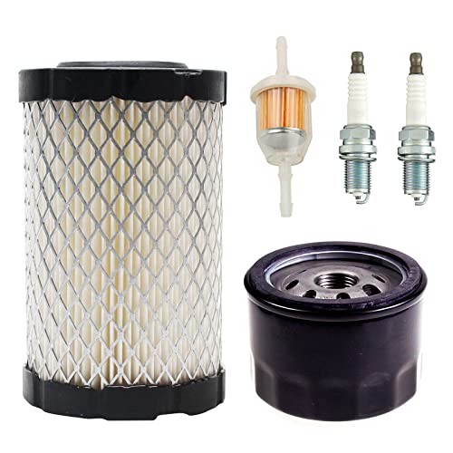 RARELEMON 796031 Air Filter Tune Up Kit, Compatible with Briggs and Stratton 591334 492932 696854; John Deere D100 D110 D125 D130 D140; Husqvarna YTH22V46 YTH24V48 YTA22V46; Lawn Mower Oil Filter