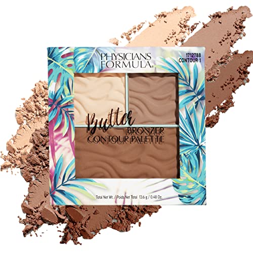 Physicians Formula Butter Bronzer Contour Palette, Light/Medium, 0.48 Ounce (Pack of 1)