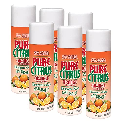 Pure Citrus Spray 4 Oz. Air Freshener, Orange (Pack of 6)