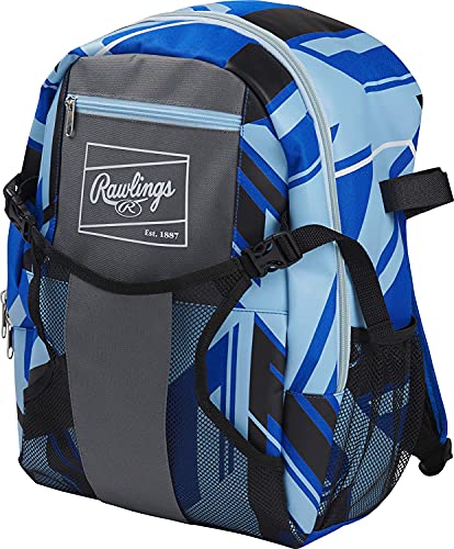 Rawlings | REMIX Backpack Equipment Bag | T-Ball & Youth Baseball / Softball | Royal