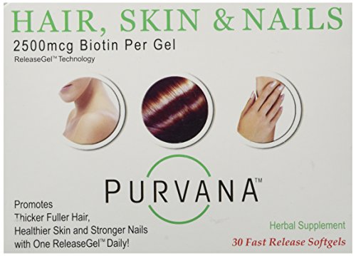 Purvana Hair, Skin and Nails 30 softgels