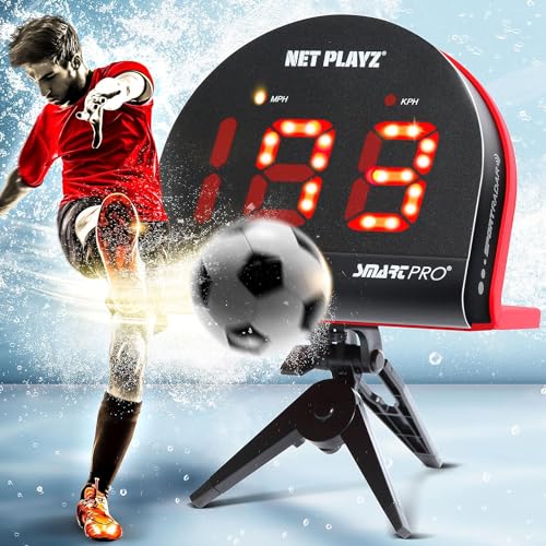 Soccer Gfits Training Equipment & Gear - Speed Radar | Measure Shot Speed Shot-Power Detection, Sport Radar Gun (Hands-Free) Sensors, Training Aids