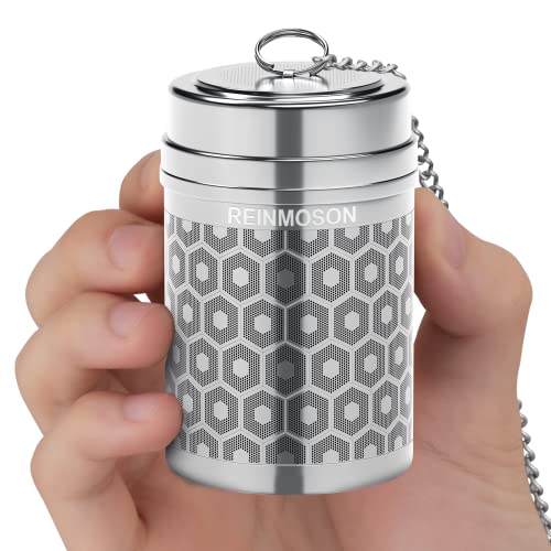Reinmoson Large Tea Infuser for Loose Tea & Spice Infuser for Cooking, Extra Fine Mesh Tea Strainers, 304 Stainless Steel Steeper for Black Tea, Rooibos, etc