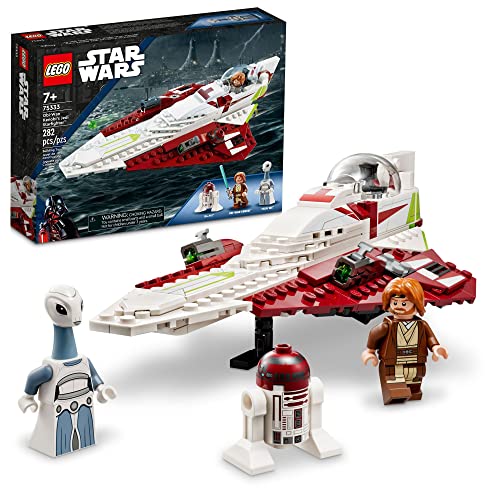 LEGO Star Wars OBI-Wan Kenobi's Jedi Starfighter 75333 Building Toy Set - Features Minifigures, Lightsaber, Clone Starship from Attack of The Clones, Great Gift for Kids, Boys, and Girls Ages 7+