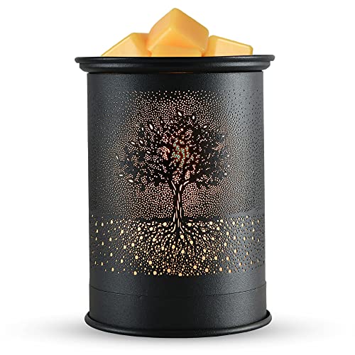 Metal Wax Melt Warmer Electric Wax Warmer Wax Melter and Candle Warmer for Scented Wax and Wax Burner - Scented Candle and Wax Fragrance Melter as Gifts for Mom Grandma Women…