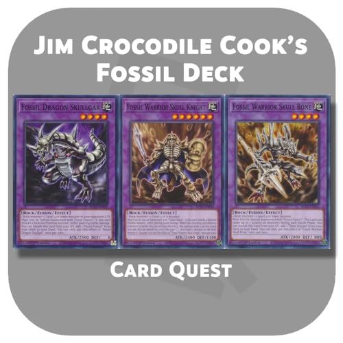 Complete Custom Deck for Yu-Gi-Oh! GX - Jim Crocodile Cook's Fossil Fusion Deck