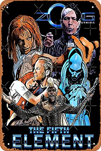 NIUMOWANG Metal Sign - The Fifth Element Tin Poster 12 X 8 Inches
