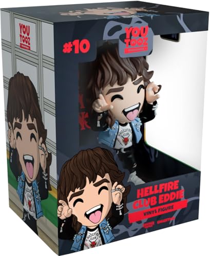 Youtooz Hellfire Club Eddie 4.7' inch Vinyl Figure, Hellfire Club Eddie from Netflix Stranger Things Series by Youtooz Stranger Things Collection