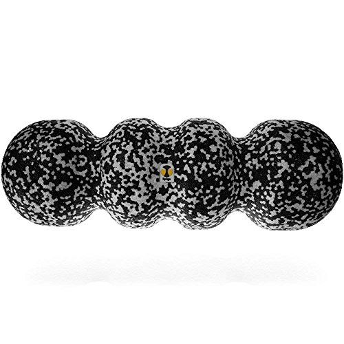 Rollga Basic - The Better Foam Roller for Flexibility, Muscle Recovery, Back & Neck Massage, Exercise (Black & White)