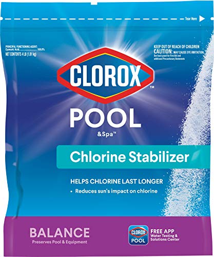Clorox Pool&Spa Chlorine Stabilizer, Helps Chlorine Last Longer, 4lb