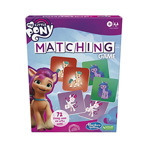 Hasbro Gaming My Little Pony Matching Game for Kids Ages 3 and Up, Fun Preschool Matching Game for 1+ Players