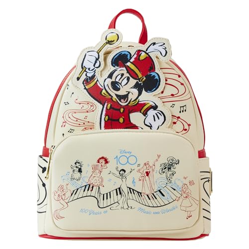 Loungefly Disney Mickey Musician Disney 100 Anniversary Mini-Backpack, Amazon Exclusive