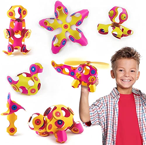 Clixo Crew 30 Piece Pack - The Flexible, Durable, Imagination-Boosting Magnetic Building Toy - Modern, Modular Designs for Hours of STEM Play. A Multi-Sensory Magnet Toy Experience Anywhere! Ages 4-99
