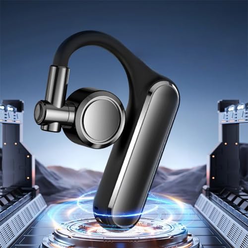 Ear Hook Bluetooth Wireless Headphone,Non Ear Plug Headset with Microphone,Single Ear Noise Cancelling Earphones Painless Wearing for Android Smartphones Clearance Items Daily Deals of The Day Prime