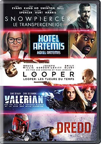 Sci-fi 5 Film Collection: Snowpiercer / Hotel Artemis / Looper / Valerian / Dredd (5 Dvd)