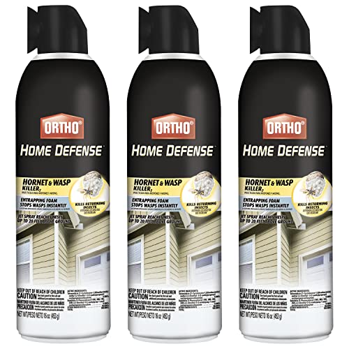 Ortho Home Defense Hornet & Wasp Killer7 For Insects - Sprays 20 ft. Above Ground (3-Pack)