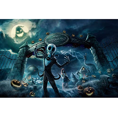 Jigsaw Puzzles 1000 Pieces for Adults - Halloween Puzzle - Wooden Puzzle - Large Puzzle Game Artwork for Adults Teens, Family Decorations, Unique Puzzle Gift(29.5x19.7 Inches)