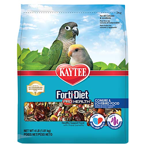Kaytee Forti-Diet Pro Health Pet Conure & Lovebird Food, 4 lb