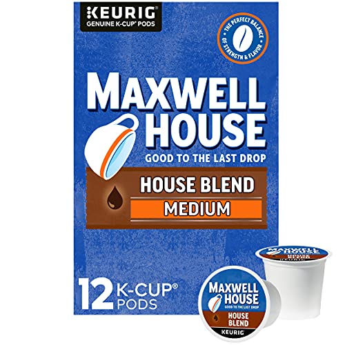 Maxwell House House Blend Medium Roast K-Cup Coffee Pods (12 Pods)