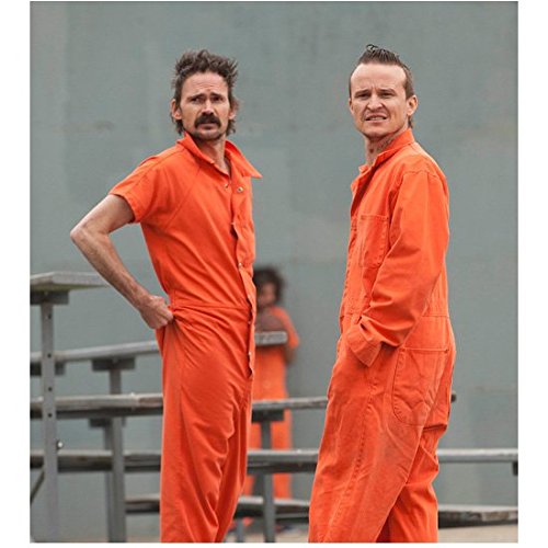 Justified Jeremy Davies as Dickie Bennett in Prison Yard with Dewey Bennett 8 x 10 Inch Photo