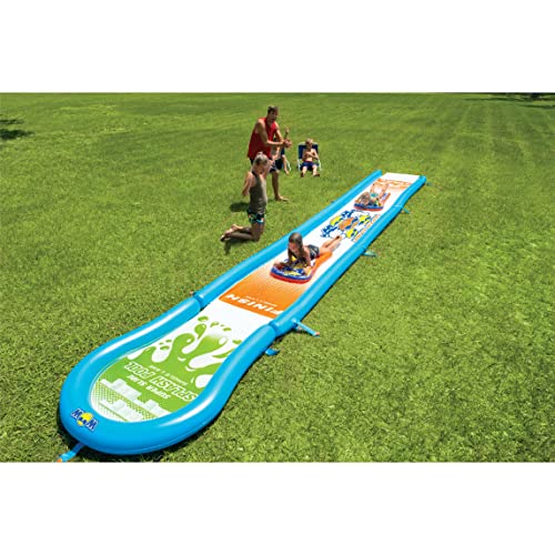 Wow Sports Pool Slide and Smile, Single Lane Slip and Slide, Water Slide w/Attached Pool
