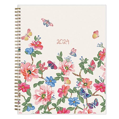 Blue Sky 2024 Weekly and Monthly Planner, January - December, 8.5' x 11', Frosted Cover, Wirebound, Fly By (140195-24)