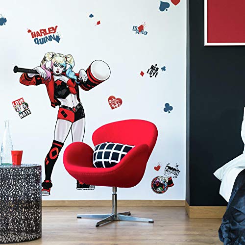 RoomMates RMK4300GM Harley Quinn Peel and Stick Giant Wall Decals