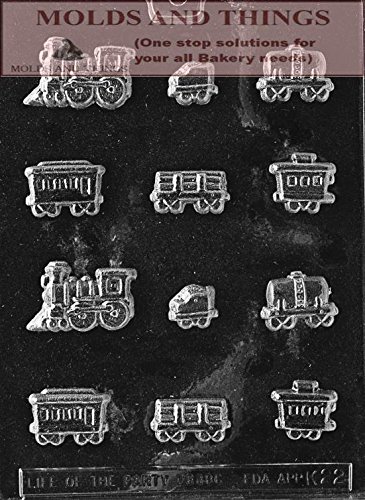 SUGAR TRAIN Kids Chocolate candy mold with Copywrited molding Instructions