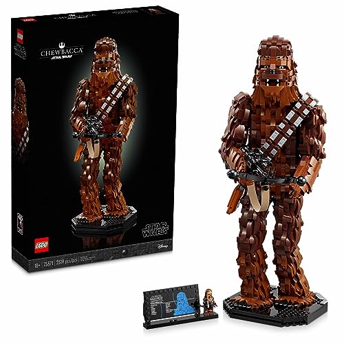 LEGO Star Wars Chewbacca, Buildable Star Wars Collectible for Adults, Build and Display May The 4th Collectibles, Fun Gifts for Star Wars Fans, Teens, or Any Star Wars Original Trilogy Fan, 75371