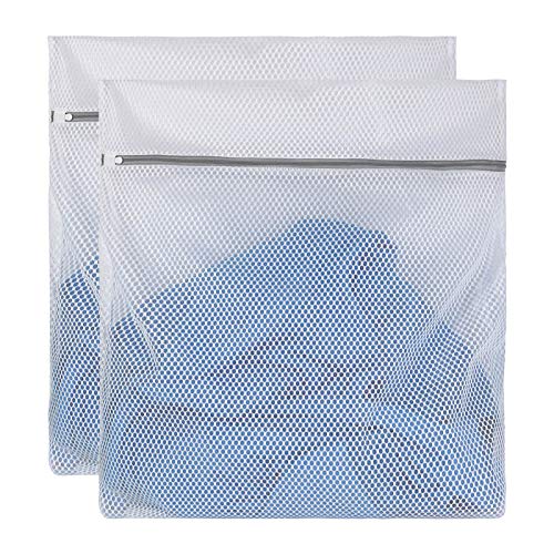2 XX-Large Honeycomb Delicates Bags for Washing Machine, 24 x 24 Inches lingerie bags for Laundry, Travel Storage Organize Bag for Cotton Clothes,Sheet, Shoes
