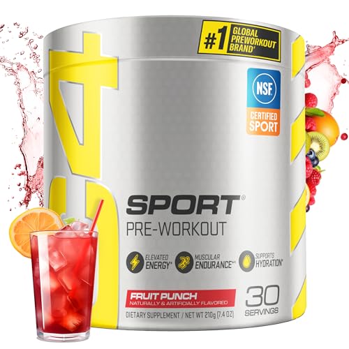 Cellucor C4 Sport Pre Workout Powder Fruit Punch - NSF Certified for Sport | 30 Servings, Packaging may vary.