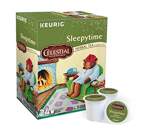 Keurig Tea and Ice Tea Pods K-Cups 18 / 22 / 24 Count Capsules ALL BRANDS / FLAVORS (Twinings/Chai/Celestial/Tazo/Diet Snapple) (24 Pods Sleepytime Herbal Tea)