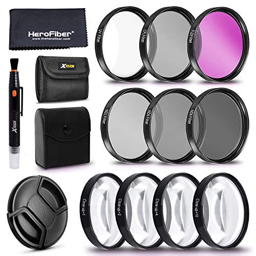 Filters for Canon EOS Rebel | 58MM Lens Attachments & Filters Accessory Bundle Kit for T8i T7 T7i T6i T6S T6 T5i T5 T3i SL3 SL2 SL1 EOS 90D 80D 77D 70D 9000D 800D 760D 7D DSLR Camera