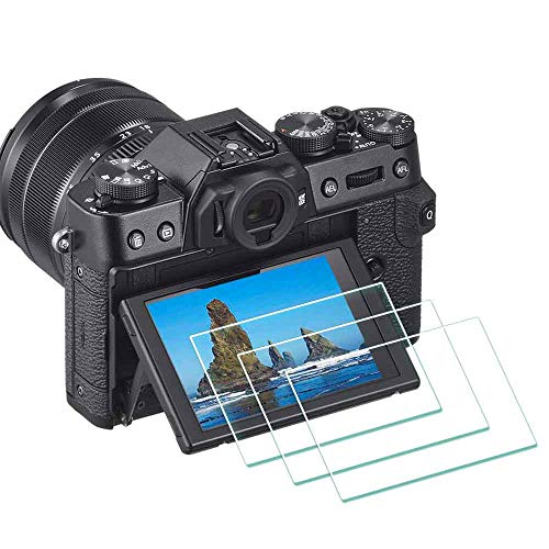ULBTER X-T30 Screen Protector for Fujifilm X-T30 X-T20 X-T10 X-E3 Fuji XT30 XF10 X-T100 X-A1 X-A2 Camera, 0.3mm 9H Hardness Tempered Glass Flim Anti-Scrach Anti-Fingerprint -3 Pieces