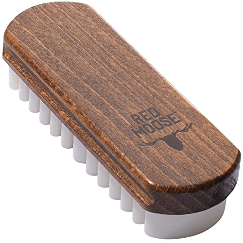 Red Moose Suede Brush - Crepe Suede Shoe Brush - Suede Cleaner & Nubuck Cleaner Boots and Shoe Brush - Crafted With All Natural Crepe Rubber - Nubuck & Suede Shoe Cleaner for Dress Shoes and Boot Care