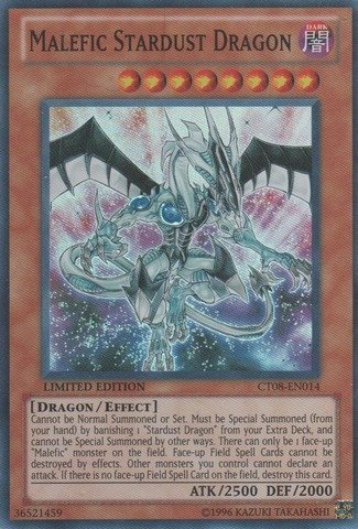 Yu-Gi-Oh! - Malefic Stardust Dragon (CT08-EN014) - 2011 Collectors Tins - Limited Edition - Super Rare