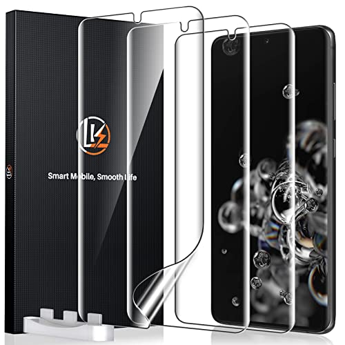 LK 3 Pack TPU Film for Samsung Galaxy S20 Ultra Screen Protector [Not Glass] Bubble Free, Case Friendly, Touch Sensitive. HD Clarity Screen Protector for S20 Ultra