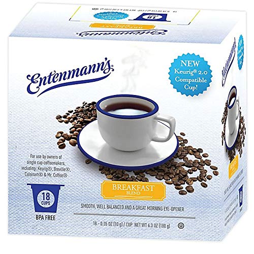Entenmann's Single Serve Coffee, 18 count box (Breakfast Blend)