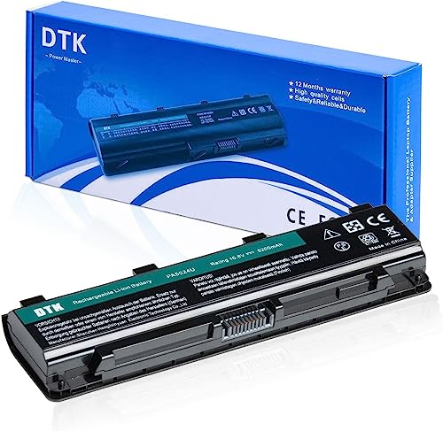 DTK Battery for Toshiba P/N PA5024U-1BRS PA5023U-1BRS PA5025U-1BRS PA5026U-1BRS PA5027U-1BRS PABAS259 PABAS260 PABAS261 PABAS262 PABAS263 Laptop Netbook Computer Satellite L850 Series battery