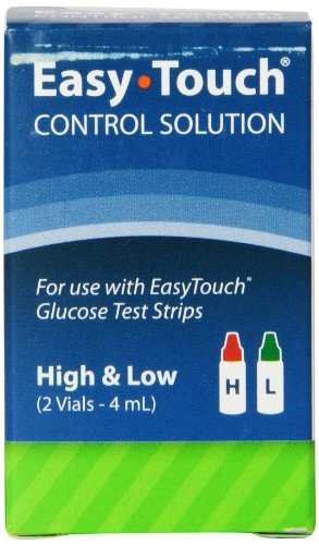 EasyTouch Control Solution Glucose Monitor Kit - Hi & Low - 2 Vials, 4 ml each